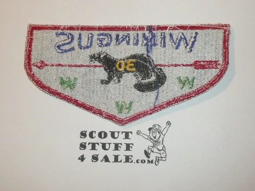 Order of the Arrow Lodge #30 Winingus s1a First Flap Patch