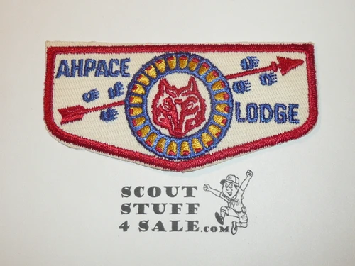 Order of the Arrow Lodge #58 Ah-pace f2a Flap Patch