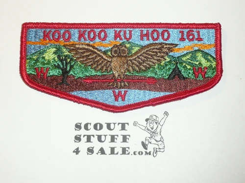Order of the Arrow Lodge #161 Koo Koo Ku Hoo s3 Flap Patch