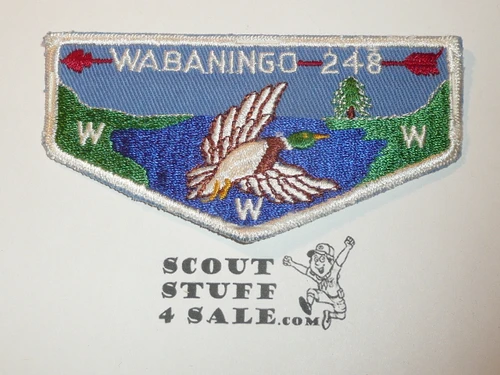 Order of the Arrow Lodge #248 Wabaningo f1a First Flap Patch