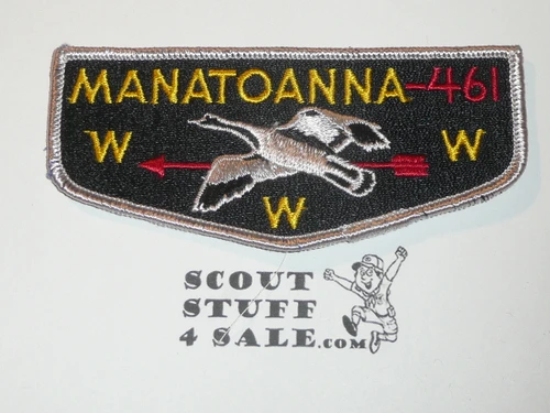 Order of the Arrow Lodge #461 Manatoanna s1 Flap Patch