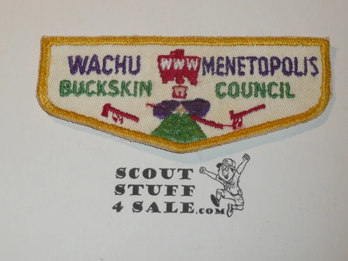 Order of the Arrow Lodge #475 Wachu Menetopolis f2 Flap Patch - Boy Scout