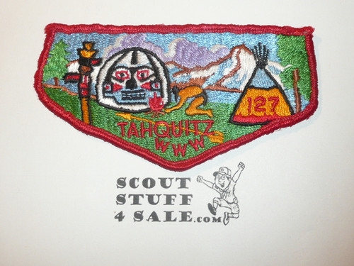 Order of the Arrow Lodge #127 Tahquitz s2 Flap Patch, lite use