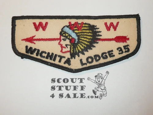 Order of the Arrow Lodge #35 Wichita f1 First Flap Patch
