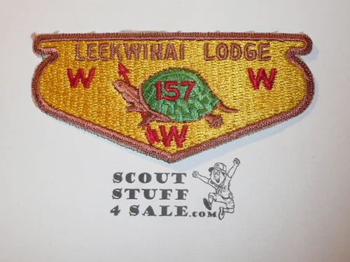 Order of the Arrow Lodge #157 leekwinai s2 Flap Patch
