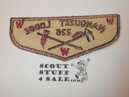 Order of the Arrow Lodge #226 Manquzet f1 First Flap Patch
