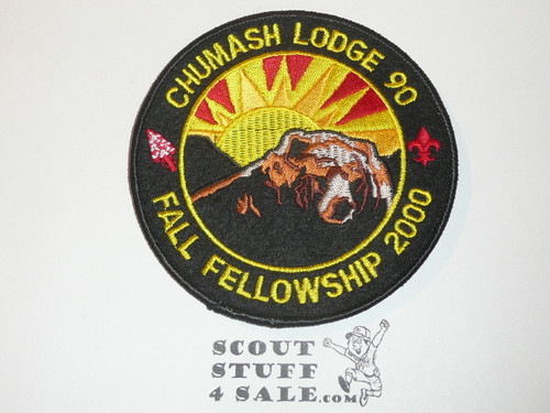 Order of the Arrow Lodge #90 Chumash 2000 Fall Fellowship Patch