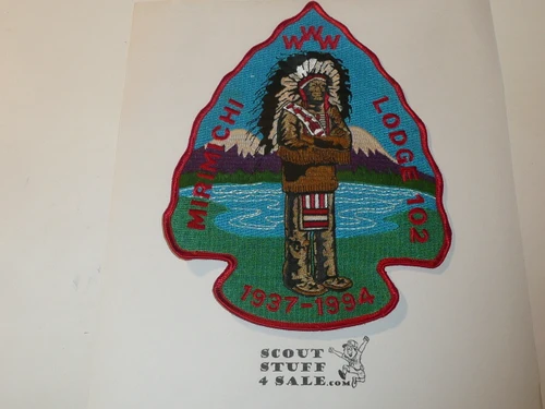 Order of the Arrow Lodge #102 Mirimichi j4 Jacket Patch