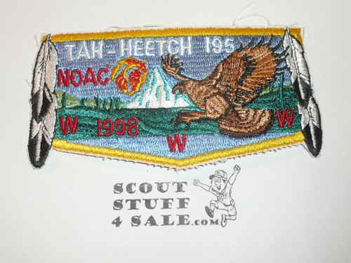 Order of the Arrow Lodge #195 Tah Heetch s5 1998 NOAC Flap Patch