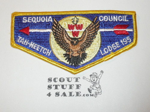 Order of the Arrow Lodge #195 Tah Heetch s6 2000 Flap Patch