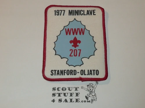 Order of the Arrow Lodge #207 Stanford - Oljato 1977 Miniclave Patch
