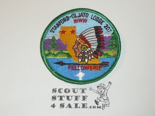 Order of the Arrow Lodge #207 Stanford - Oljato Fellowship Patch