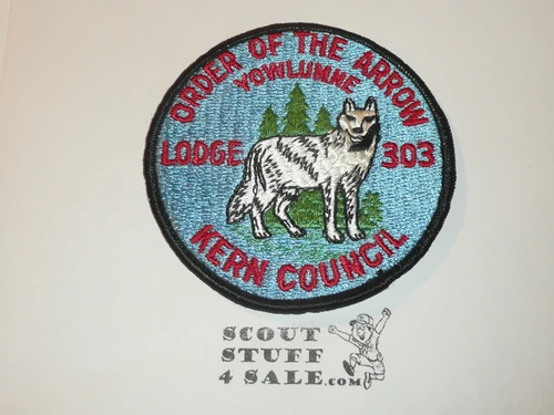 Order of the Arrow Lodge #303 Yowlumne r3 Round Patch