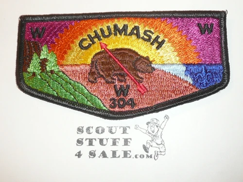 Order of the Arrow Lodge #304 Chumash s10 Ordeal Flap Patch