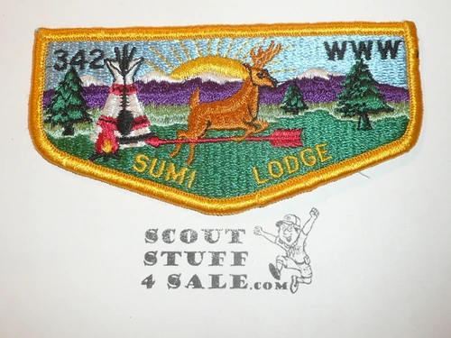 Order of the Arrow Lodge #342 Sumi s13 Vigil Flap Patch