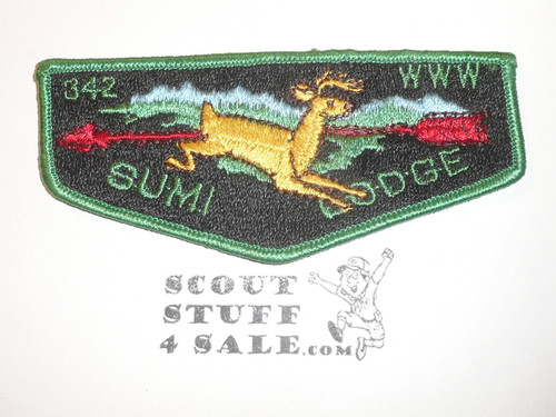 Order of the Arrow Lodge #342 Sumi s4 Flap Patch