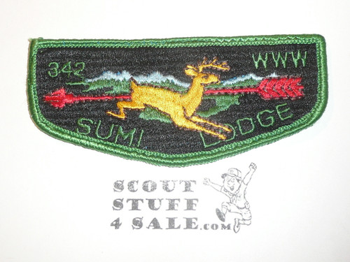 Order of the Arrow Lodge #342 Sumi s5a Flap Patch