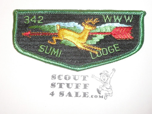Order of the Arrow Lodge #342 Sumi s6b Flap Patch