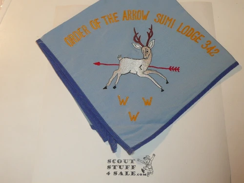 Order of the Arrow Lodge #342 Sumi n1 Embroidered Neckerchief