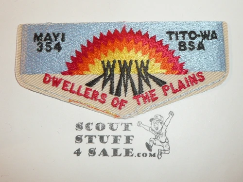 Order of the Arrow Lodge #354 Mayi Tito-Wa Chapter f1 Flap Patch, no bdr