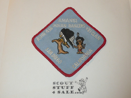 Order of the Arrow Lodge #436 Ashie Yei Clan Amangi Indian Dancers Patch