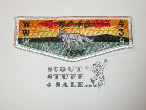 Order of the Arrow Lodge #439 Miwok s42 1994 NOAC Flap Patch - Scout