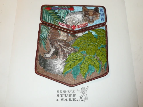 Order of the Arrow Lodge #439 Miwok 2000 NOAC 2 piece Flap Patch Set