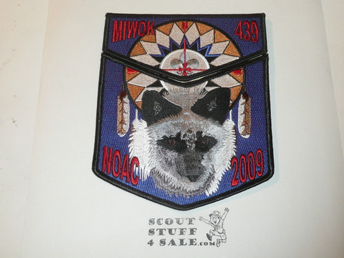 Order of the Arrow Lodge #439 Miwok 2009 NOAC 2 piece Flap Patch Set
