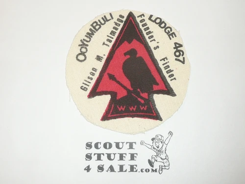 Order of the Arrow Lodge #468 Oo Yum Buli r7 Round Patch