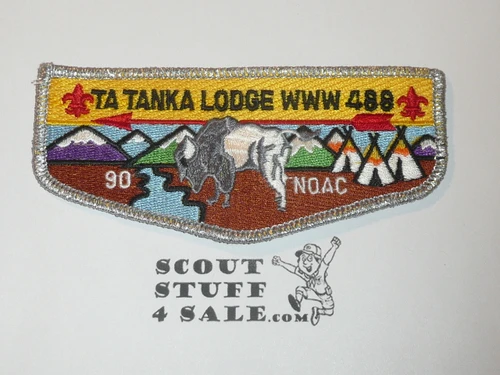 Order of the Arrow Lodge #488 Ta Tanka s25 1990 NOAC Flap Patch