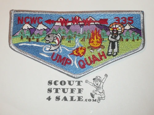 Order of the Arrow Lodge #335 Ump Quah s3 Flap Patch