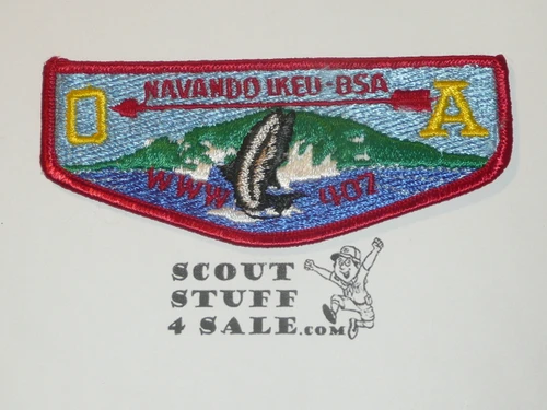 Order of the Arrow Lodge #407 Navando Ikeu s7 Flap Patch - Boy Scout
