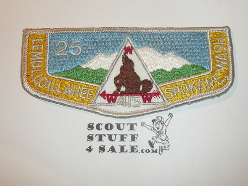 Order of the Arrow Lodge #415 Lemolloillahee f4 25th Anniversary Flap Patch