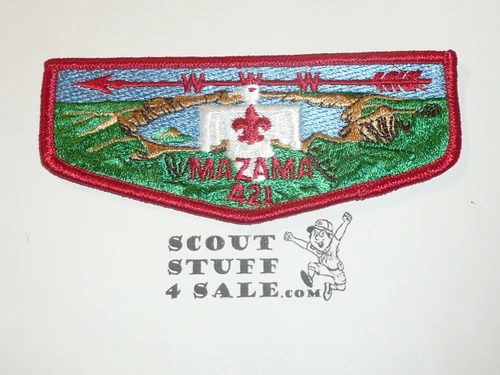 Order of the Arrow Lodge #421 Mazama hs1 Flap Patch