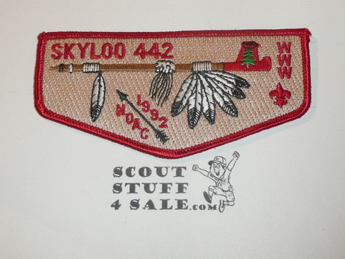 Order of the Arrow Lodge #442 Skyloo s28 1992 NOAC Flap Patch