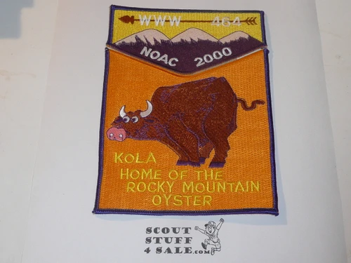Order of the Arrow Lodge #464 Kola 2000 NOAC 2-piece Flap Patch Set