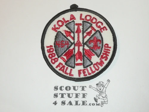Order of the Arrow Lodge #464 Kola 1988 Fall Fellowship Patch