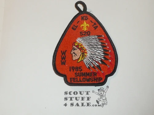 Order of the Arrow Lodge #520 El-Ku-Ta 1985 Fellowship Patch
