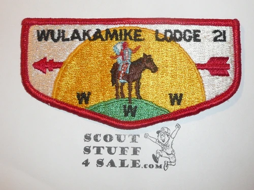 Order of the Arrow Lodge #21 Wulakamike s1 First Flap Patch
