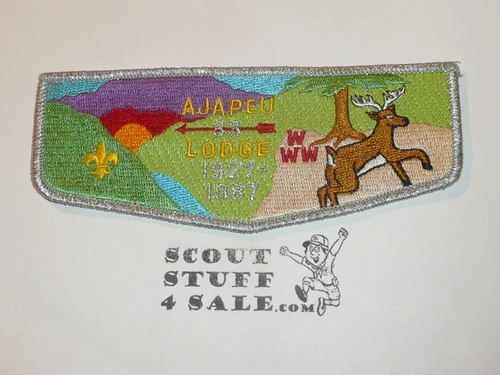 Order of the Arrow Lodge #33 Ajapeu s16 60th Anniversary Flap Patch