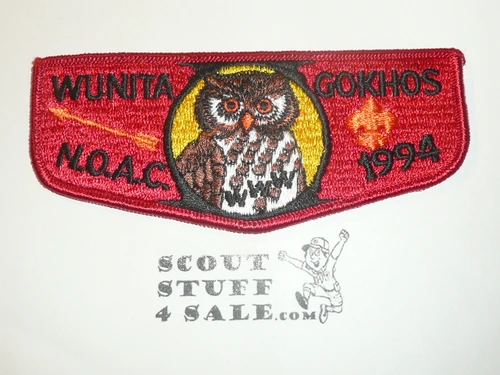 Order of the Arrow Lodge #39 Wunita Gokhos s19 1994 NOAC Flap Patch
