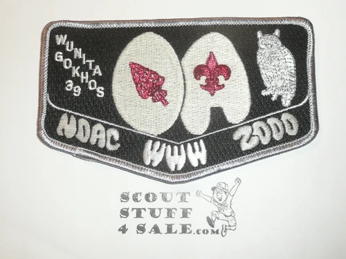 Order of the Arrow Lodge #39 Wunita Gokhos s23 2000 NOAC Flap Patch