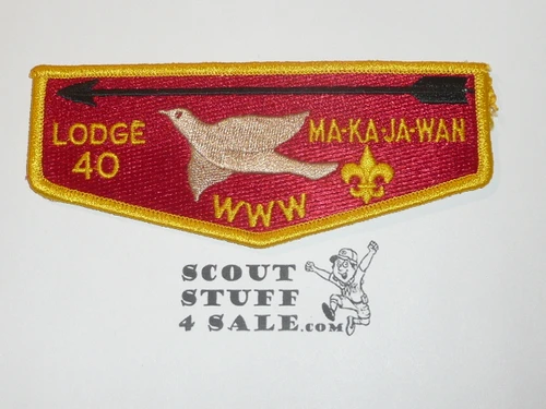 Order of the Arrow Lodge #40 Ma-Ka-Ja-Wan s18 Flap Patch