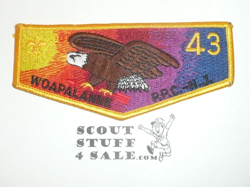 Order of the Arrow Lodge #43 Woapalanne s3 2001 National Jamboree Flap Patch