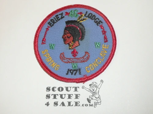 Order of the Arrow Lodge #46 Eriez 1971 Spring Conclave Patch