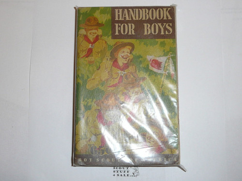 1948 Boy Scout Handbook, Fifth Edition, First Printing, Don Ross Cover Artwork, MINT condition, one star on last page