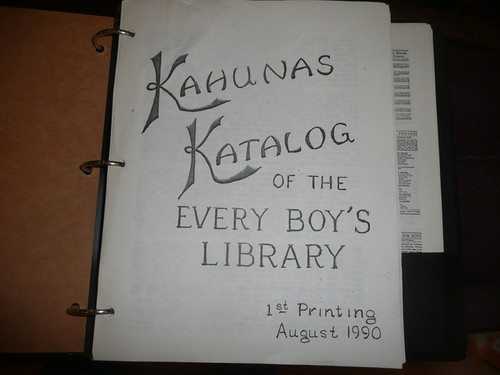 Kahuna Katalog of  the Every Boy's Library, Rare, 1st prtg / Aug 1990, Out of Print