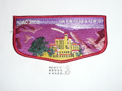 Order of the Arrow Lodge #387 Ha-Kin-Skay-A-Ki s27 2002 NOAC Flap Patch