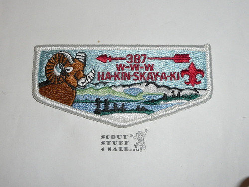 Order of the Arrow Lodge #387 Ha-Kin-Skay-A-Ki s5 Flap Patch