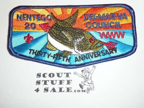 Order of the Arrow Lodge #20 Nentego f12 Flap Patch